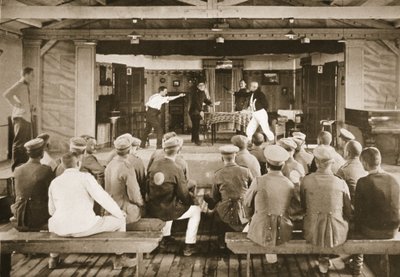 The Theatre: A Dress Rehearsal, Dorchester, illustration from German Prisoners in Great Britain by English Photographer